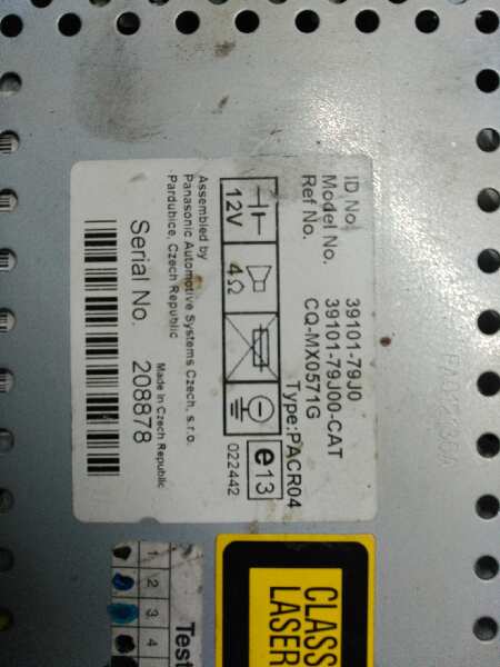 SISTEMA AUDIO / RADIO CD FIAT SEDICI (189) - vista 3