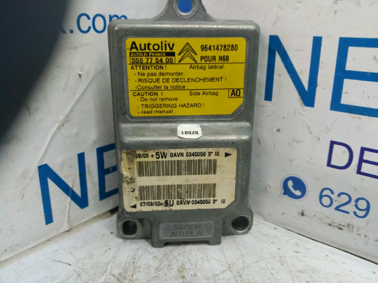 CENTRALITA AIRBAG CITROEN XSARA PICASSO 1.6 HDI CAT (9HY / DV6TED4)