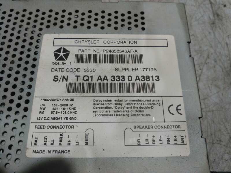 SISTEMA AUDIO / RADIO CD CHRYSLER JEEP GR.CHEROKEE (WJ/WG) - vista 4