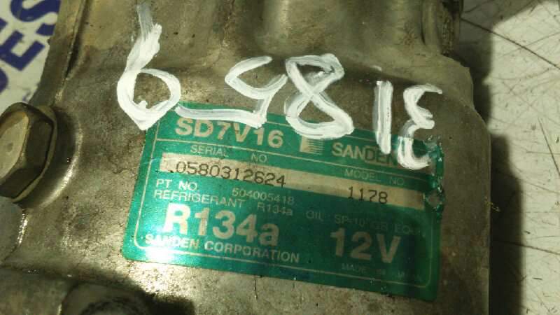 COMPRESOR AIRE ACONDICIONADO FIAT DUCATO CAJA ABEIRTA 33 (06.2006 =>) - vista 3
