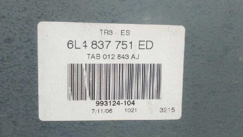 ELEVALUNAS DELANTERO IZQUIERDO SEAT IBIZA (6L1) - vista 2