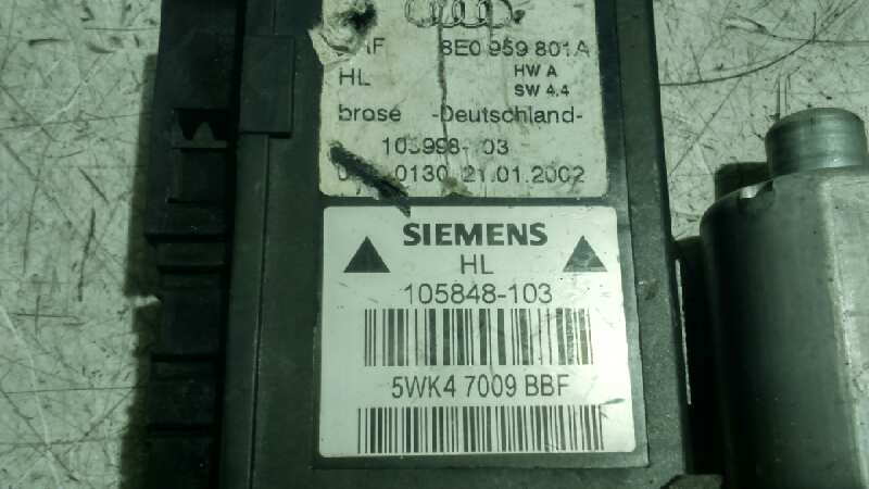 MOTOR ELEVALUNAS TRASERO IZQUIERDO AUDI A4 BERLINA (8E) - vista 2