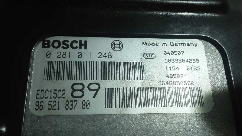 CENTRALITA MOTOR UCE PEUGEOT 307 (S1) - vista 3