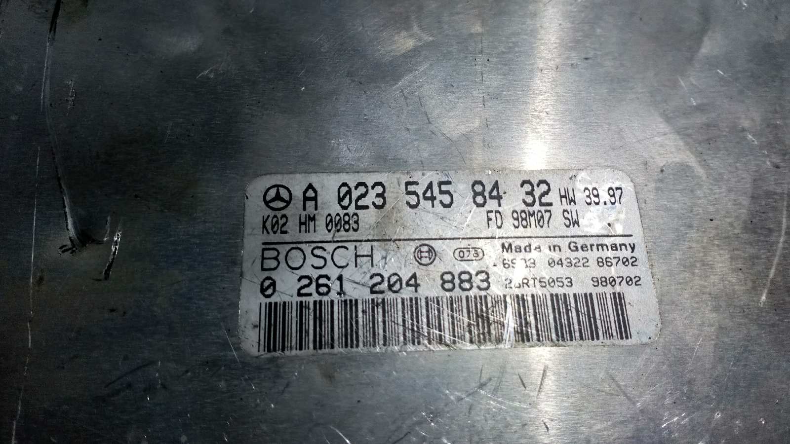 CENTRALITA MOTOR UCE MERCEDES-BENZ CLASE C (W202) - vista 4