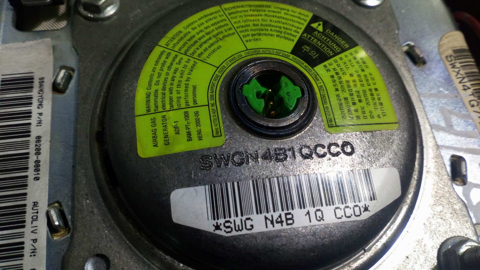 AIRBAG DELANTERO IZQUIERDO SSANGYONG REXTON - vista 2