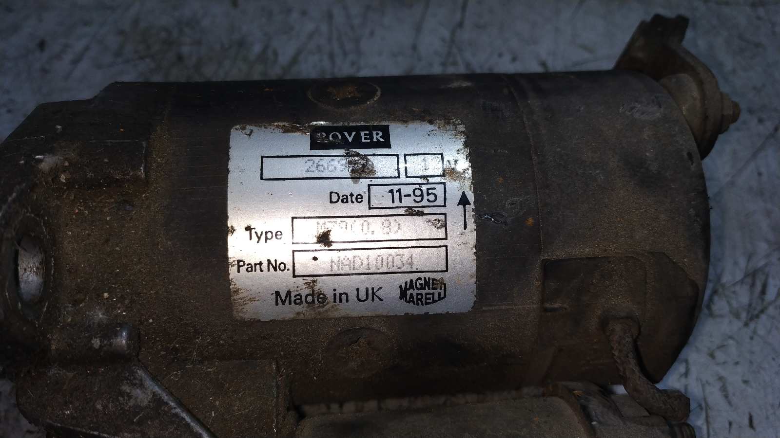 MOTOR ARRANQUE MG ROVER MG ZR (F/RF) - vista 3