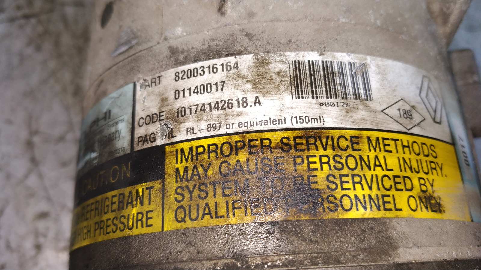 COMPRESOR AIRE ACONDICIONADO RENAULT MEGANE II BERLINA 5P - vista 2