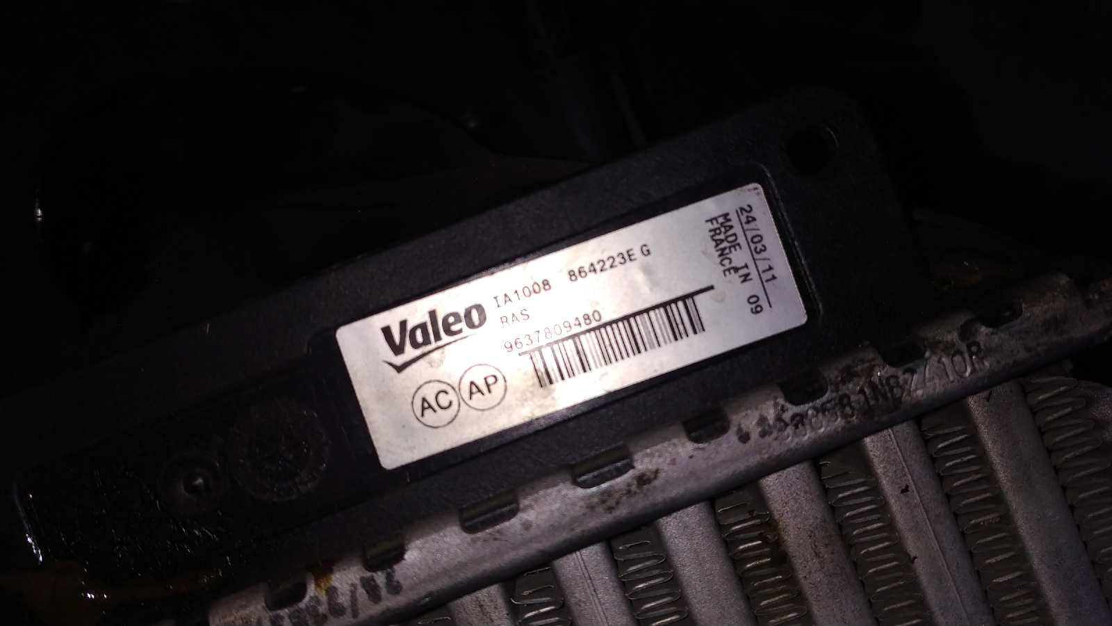 INTERCOOLER PEUGEOT 607 (S1) - vista 2