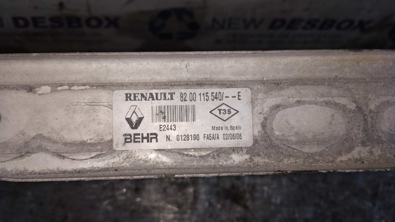 INTERCOOLER RENAULT SCENIC II - vista 2