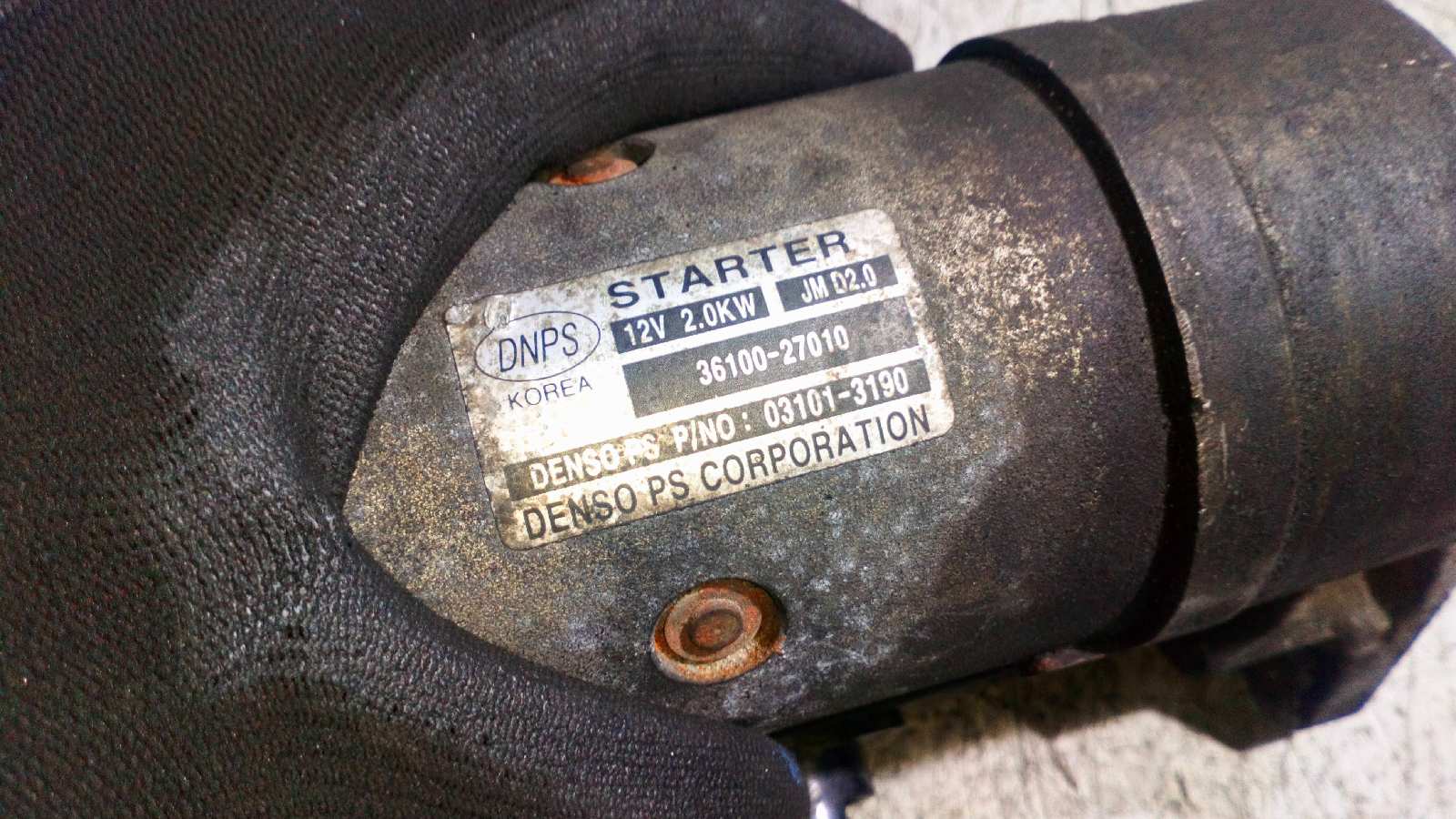 MOTOR ARRANQUE KIA CARENS (UN) - vista 3