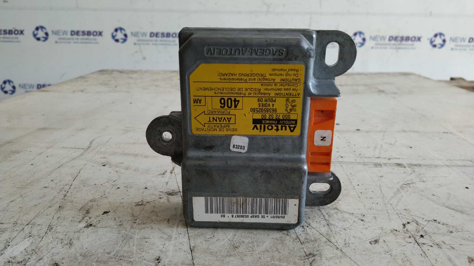 CENTRALITA AIRBAG PEUGEOT 406 BERLINA (S1/S2)