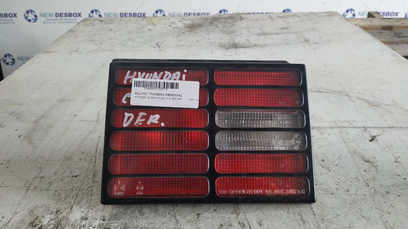 PILOTO TRASERO DERECHO HYUNDAI S-COUPE (SL)