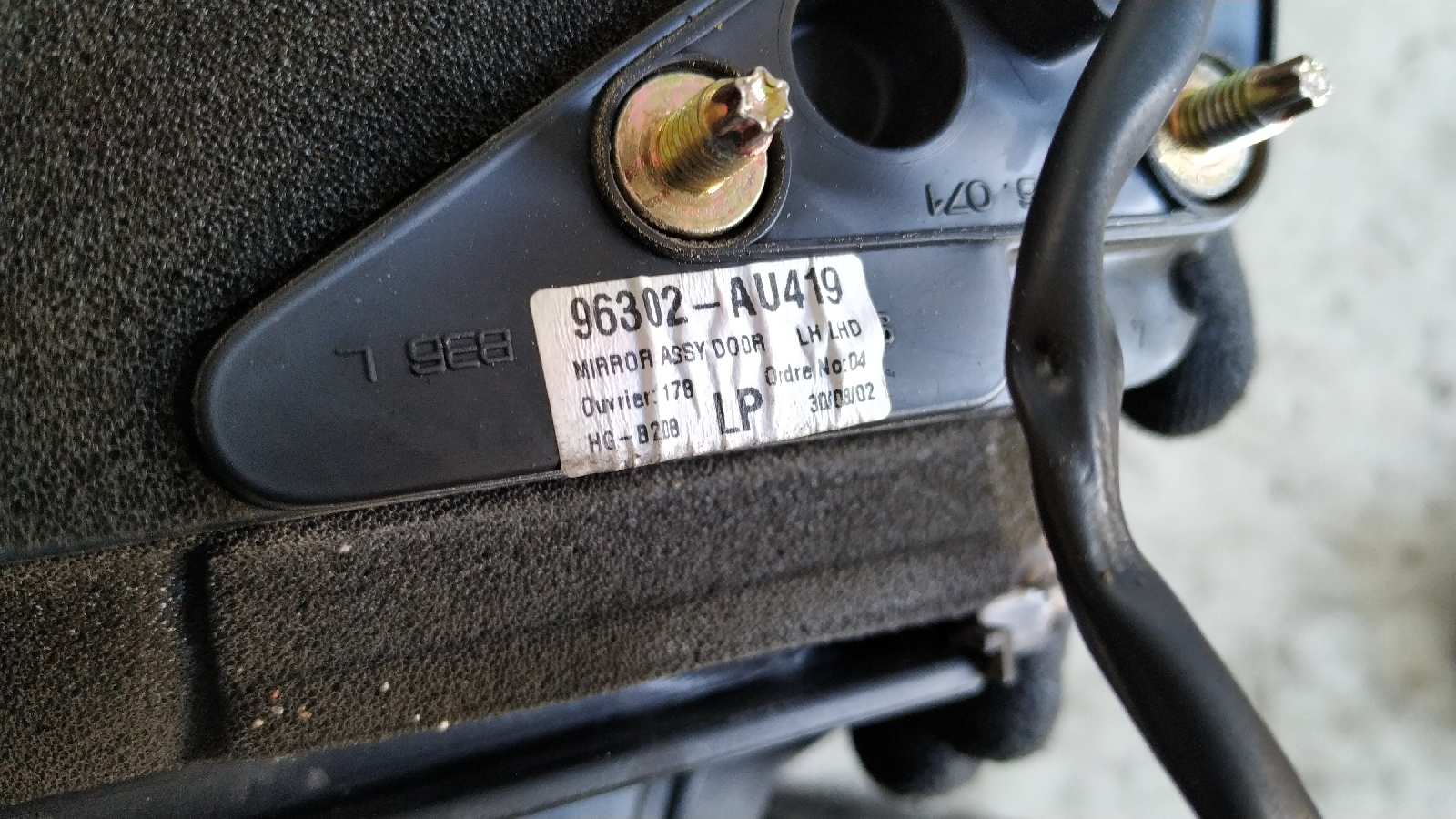 RETROVISOR IZQUIERDO NISSAN PRIMERA BERLINA (P12) - vista 4