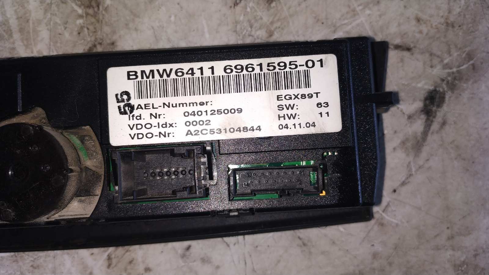 MANDO CLIMATIZADOR BMW SERIE 1 BERLINA (E81/E87) - vista 2