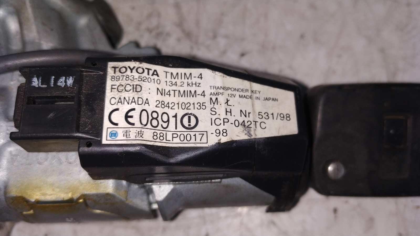 CONMUTADOR DE ARRANQUE TOYOTA RAV 4 (A2) - vista 2