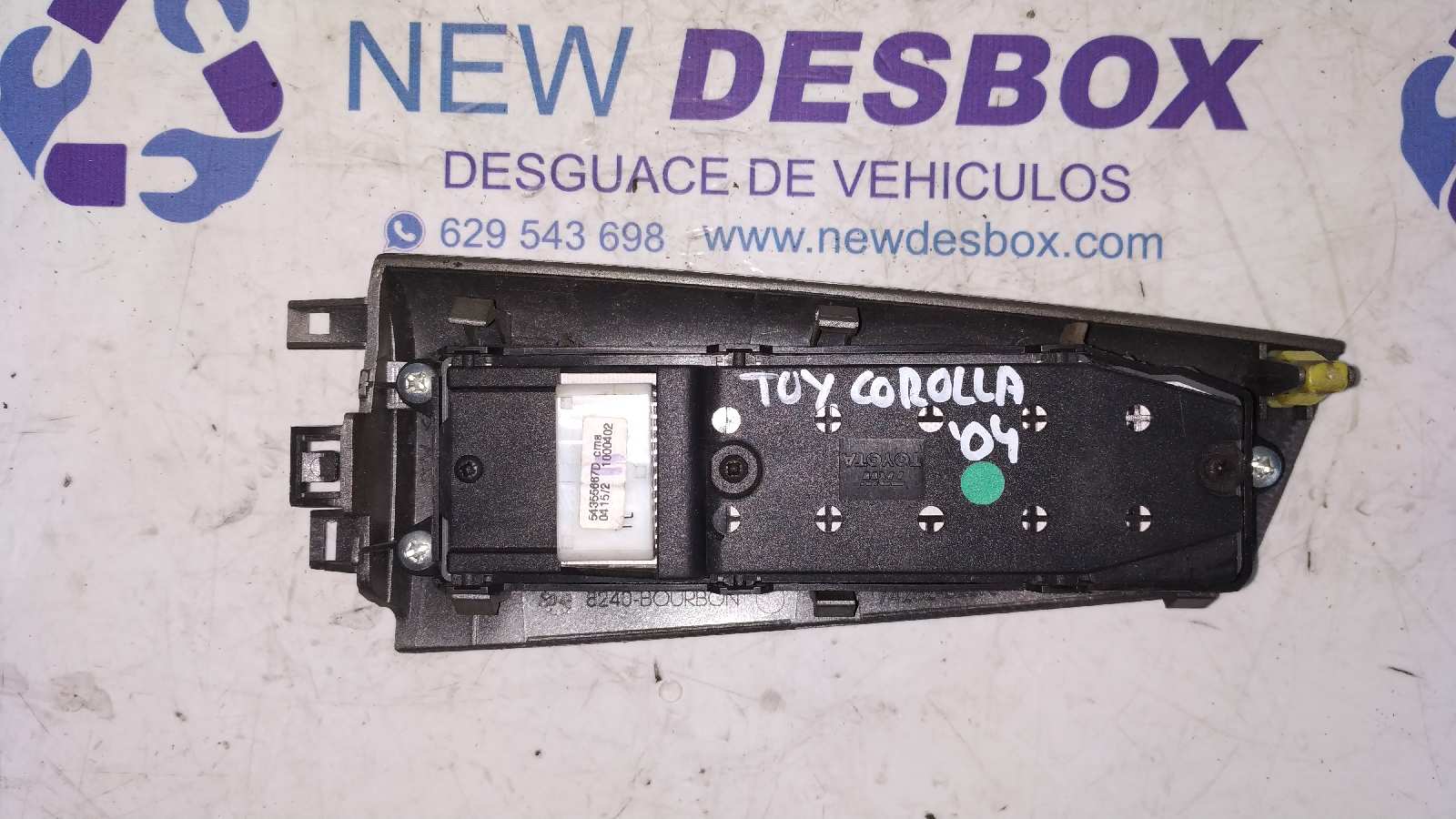 MANDO ELEVALUNAS DELANTERO IZQUIERDO TOYOTA COROLLA (E12) - vista 6