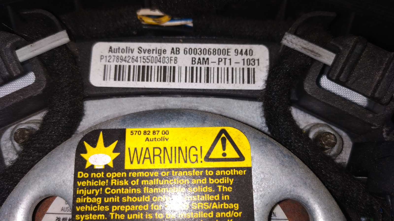 AIRBAG DELANTERO IZQUIERDO SAAB 9-3 BERLINA - vista 4