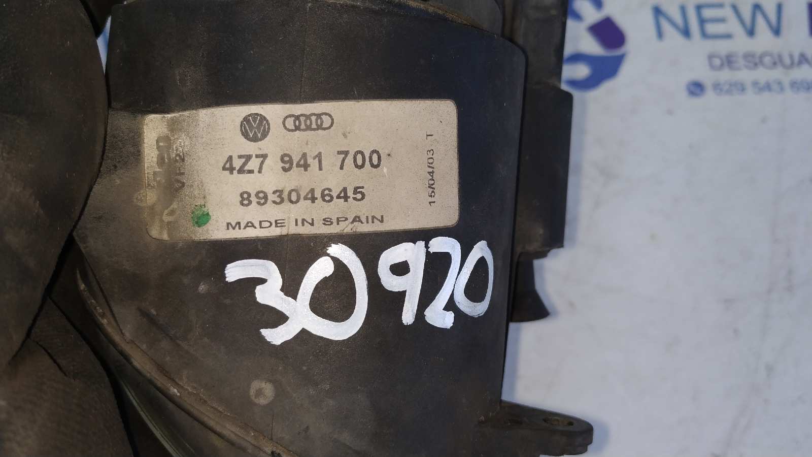 FARO ANTINIEBLA DERECHO AUDI ALLROAD QUATTRO (4B5) - vista 3