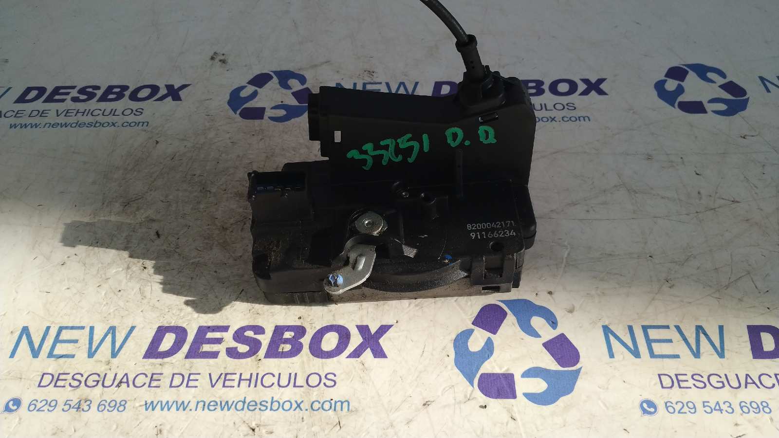 CERRADURA PUERTA DELANTERA DERECHA OPEL VIVARO FURGÓN/COMBI (07.2006 =>)