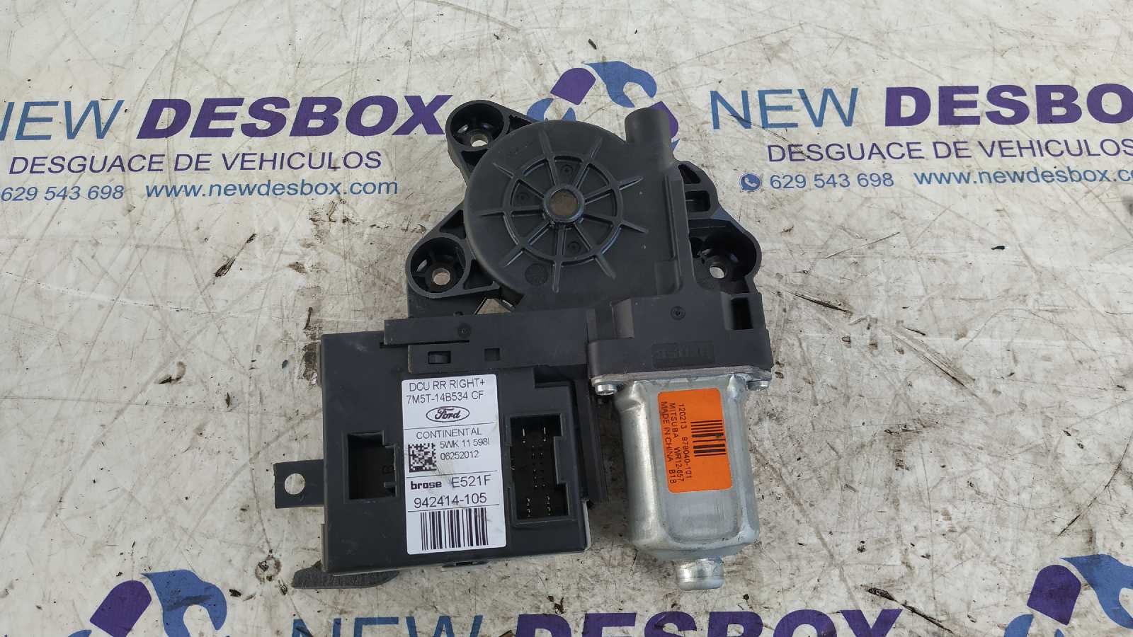 MOTOR ELEVALUNAS TRASERO DERECHO FORD KUGA (CBS)