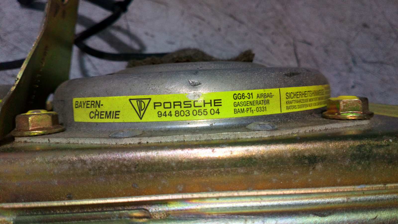 AIRBAG DELANTERO DERECHO PORSCHE 968 3.0 - vista 3