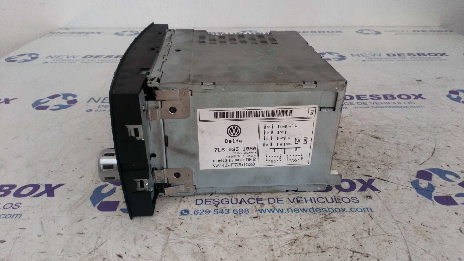 SISTEMA AUDIO / RADIO CD VOLKSWAGEN TOUAREG (7LA) - vista 3