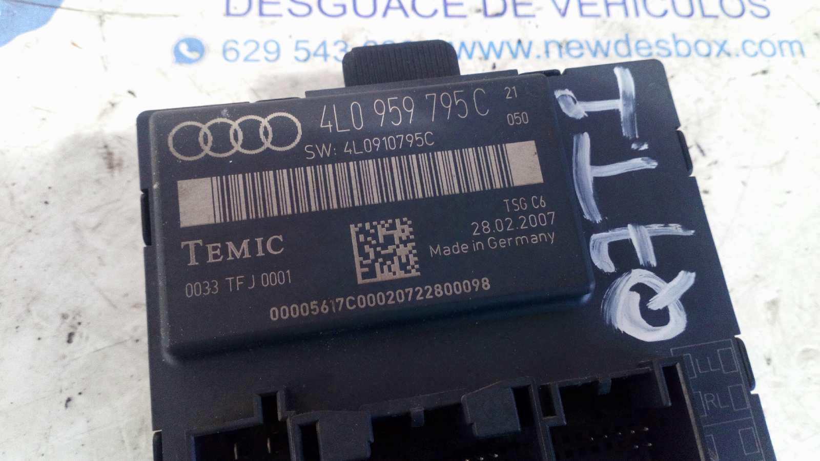 CENTRALITA CIERRE AUDI Q7 (4L) - vista 2