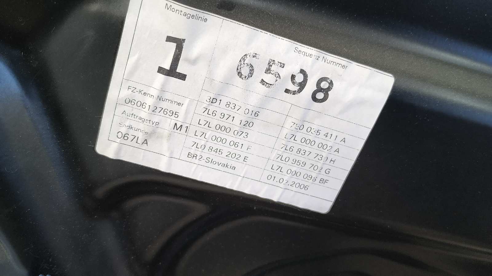 ELEVALUNAS DELANTERO DERECHO VOLKSWAGEN TOUAREG (7LA) - vista 3