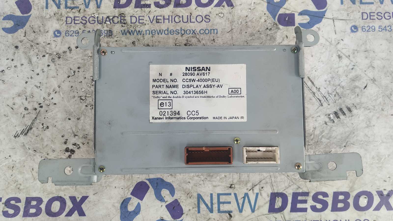 SISTEMA NAVEGACION GPS NISSAN PRIMERA BERLINA (P12) - vista 4