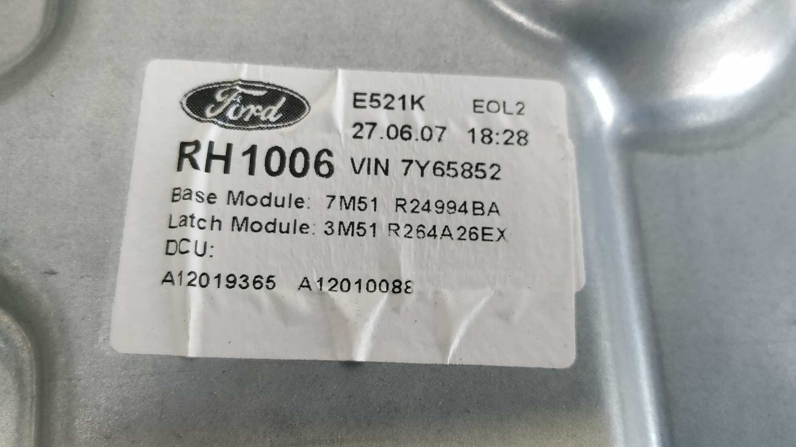 ELEVALUNAS TRASERO DERECHO FORD FOCUS C-MAX (CAP) - vista 2