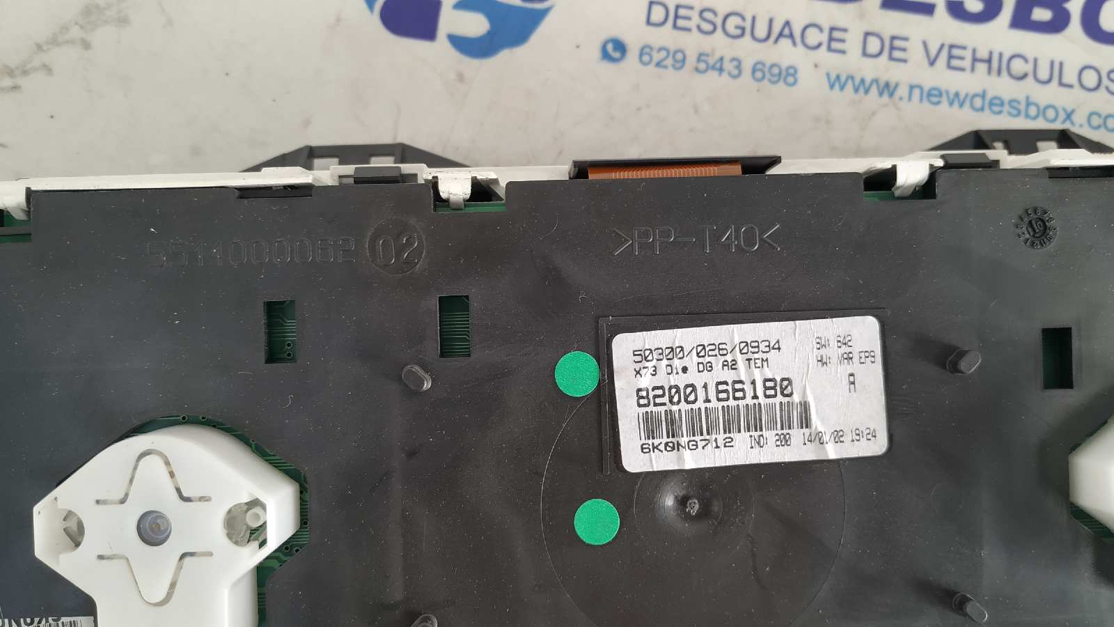 CUADRO INSTRUMENTOS RENAULT VEL SATIS (BJ0) - vista 4