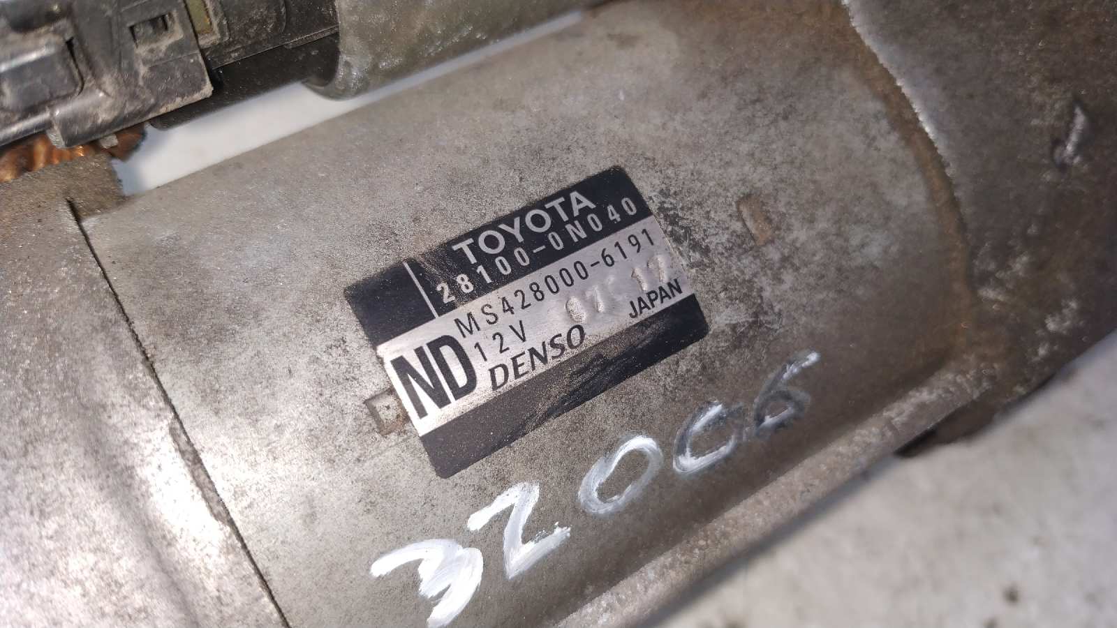 MOTOR ARRANQUE TOYOTA AURIS - vista 4