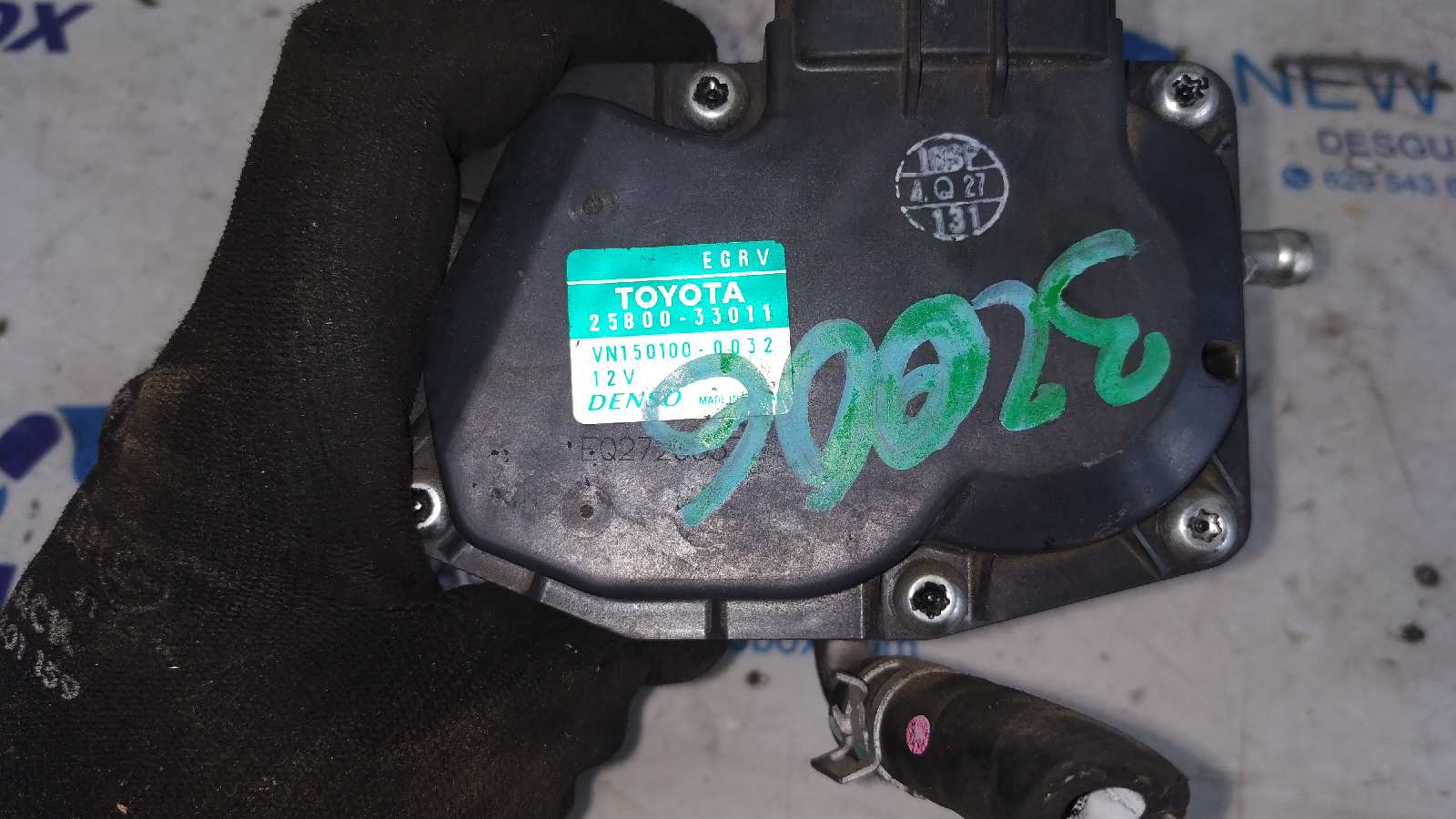 VALVULA EGR TOYOTA AURIS - vista 3