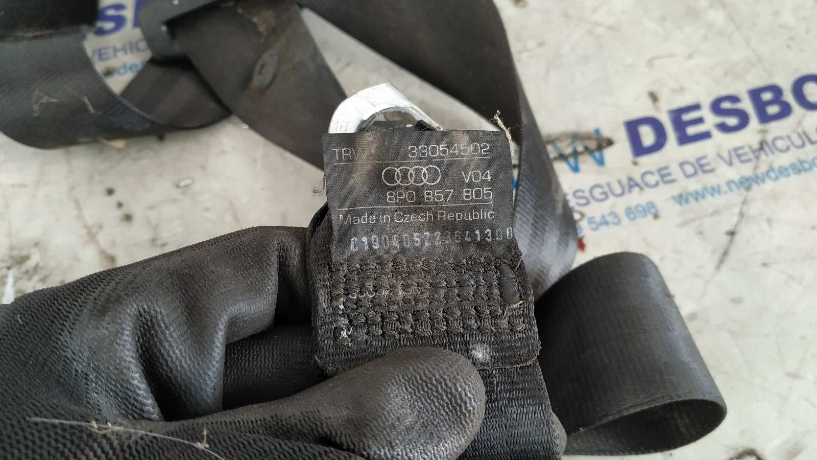 CINTURON TRASERO DERECHO AUDI A3 (8P) - vista 3