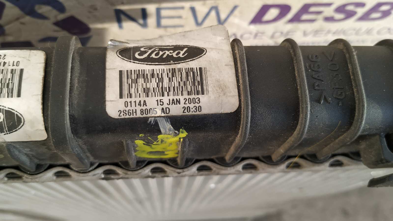 RADIADOR AGUA FORD FIESTA (CBK) - vista 2