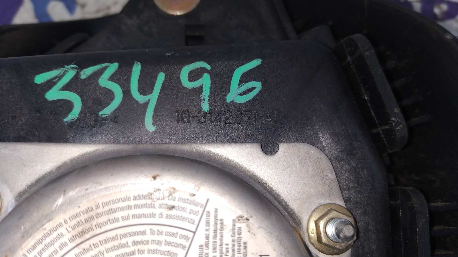 AIRBAG DELANTERO IZQUIERDO PEUGEOT BOXER CAJA CERR. TECHO ELEVADO (RS2850)(290/330)('02->) - vista 2