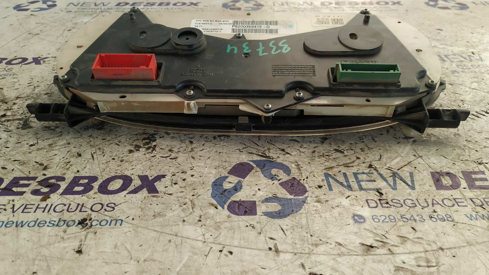 CUADRO INSTRUMENTOS RENAULT MASTER II PH. 2 DOKA/PR. FGST - vista 3