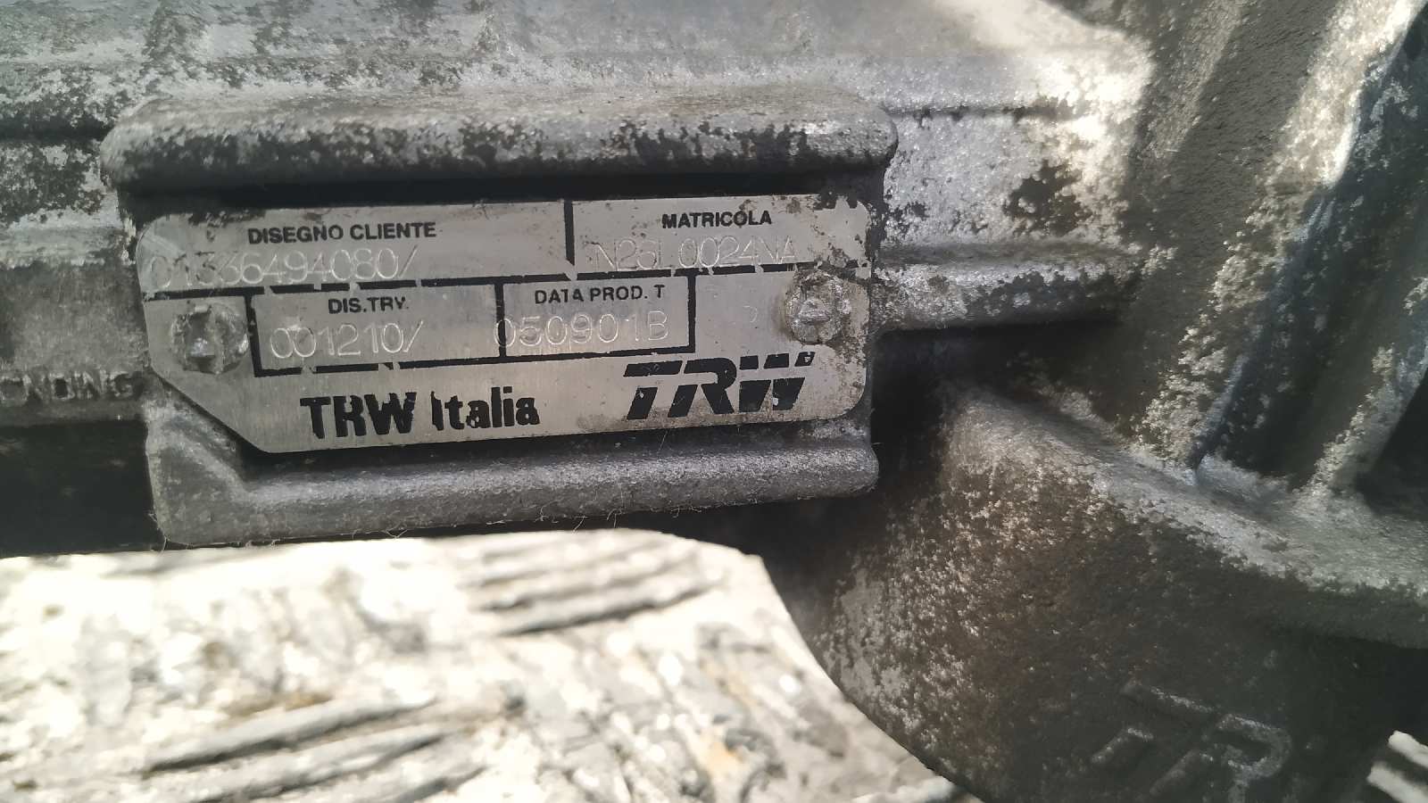 CREMALLERA DIRECCION PEUGEOT BOXER CAJA CERR. TECHO ELEVADO (RS2850)(290/330)('02->) - vista 8