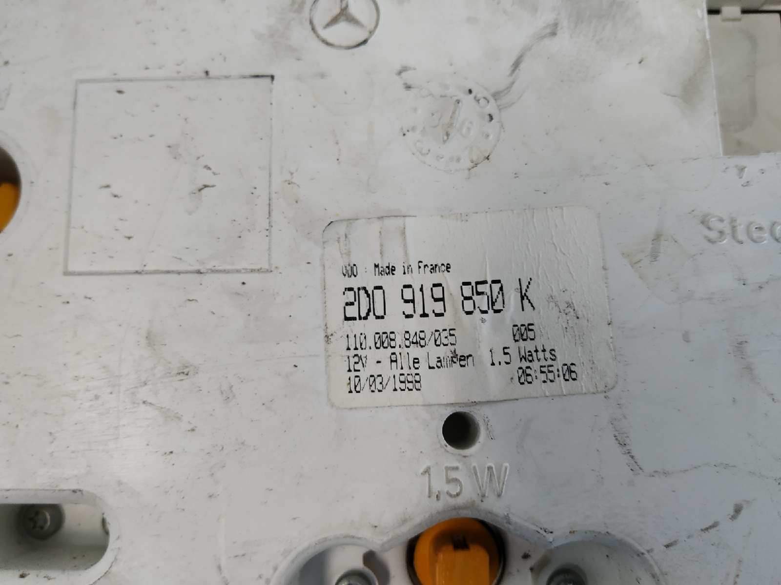 CUADRO INSTRUMENTOS VOLKSWAGEN LT CAJA ABIERTA (MOD. 1997) - vista 4