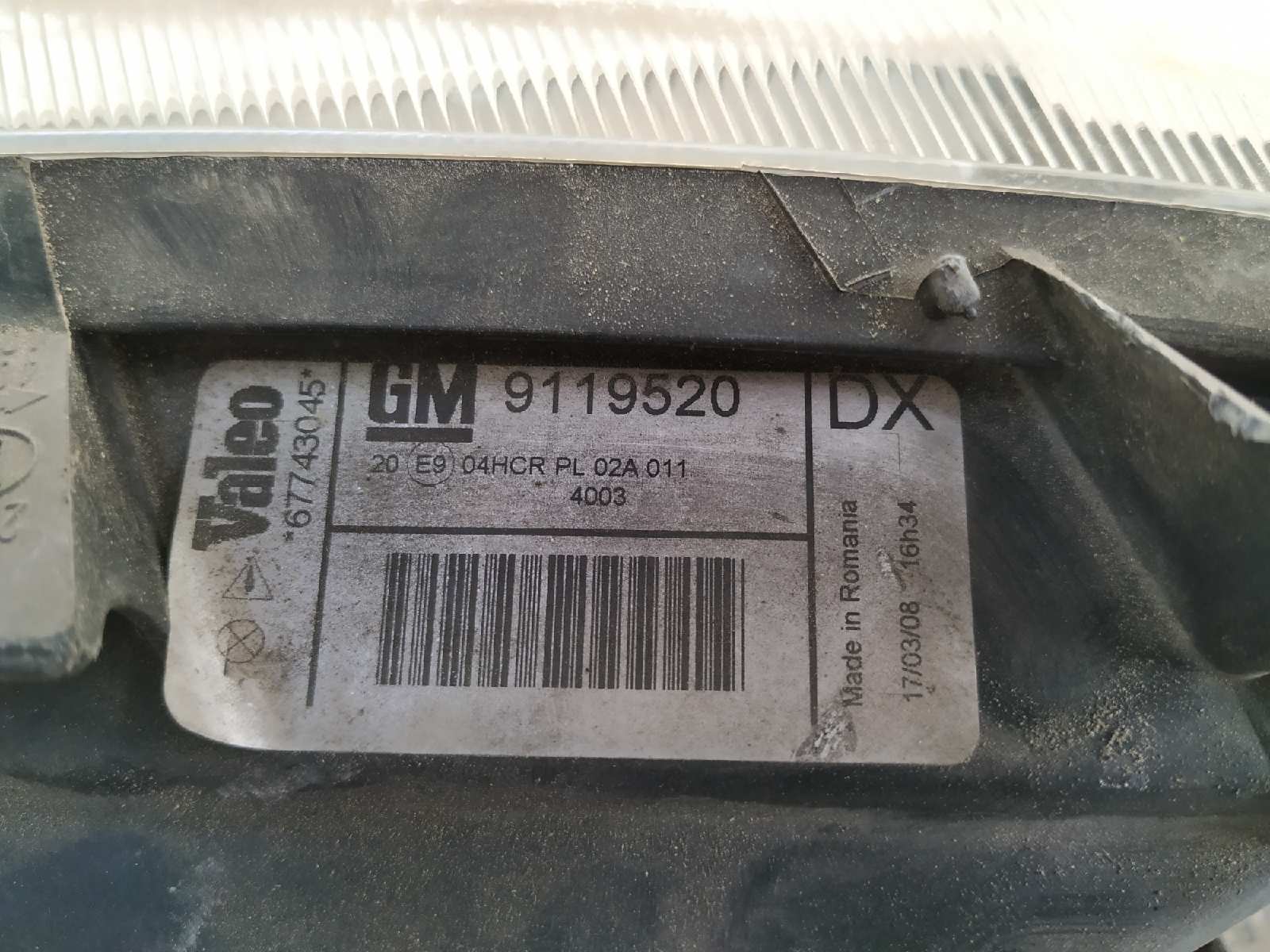 FARO DERECHO OPEL VECTRA B BERLINA - vista 2