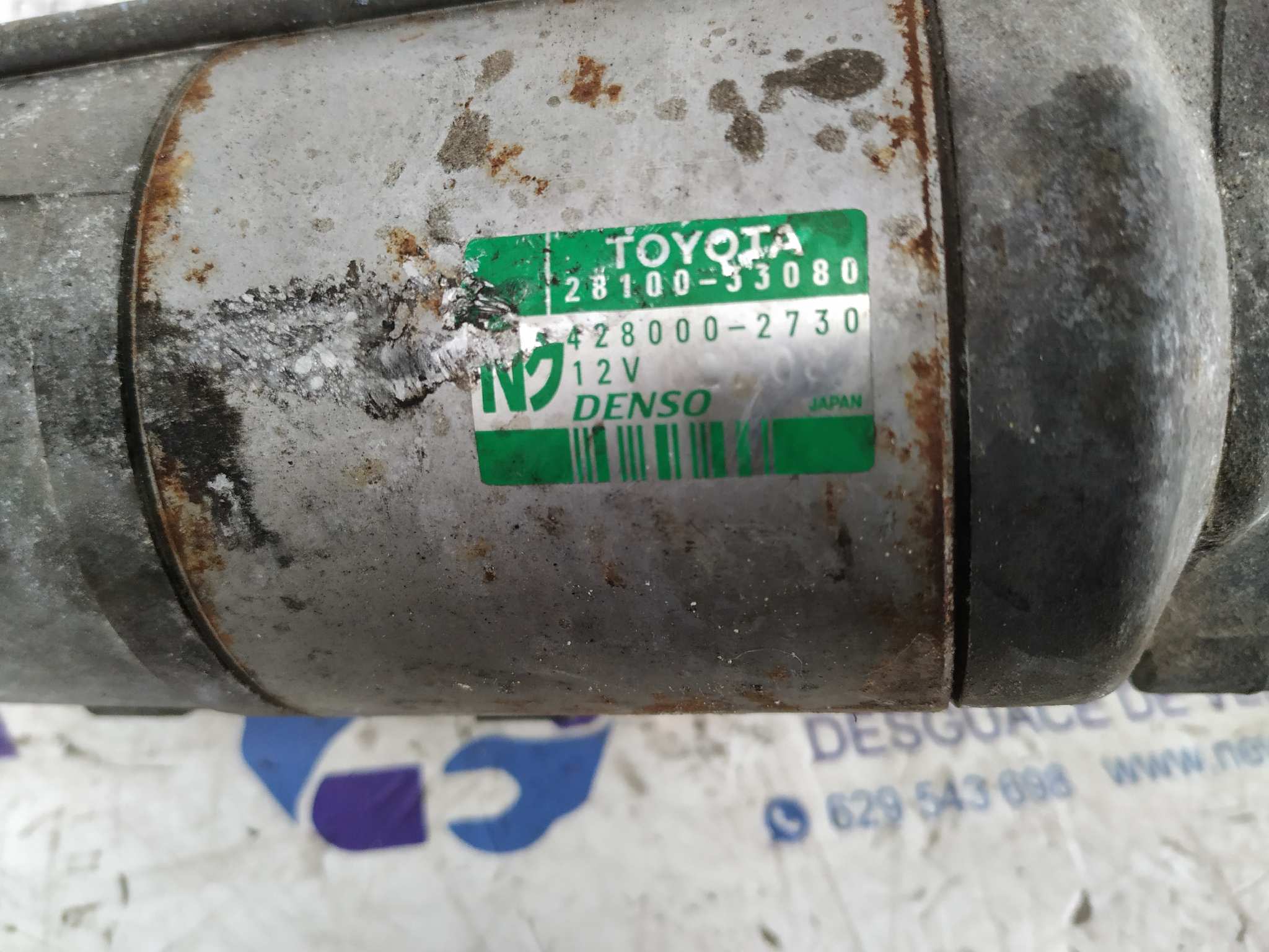 MOTOR ARRANQUE TOYOTA COROLLA (E12) - vista 2