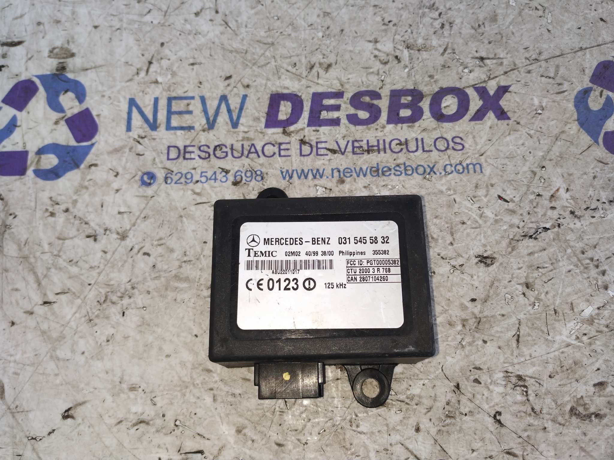 CENTRALITA INMOVILIZADOR MERCEDES SPRINTER 02.00