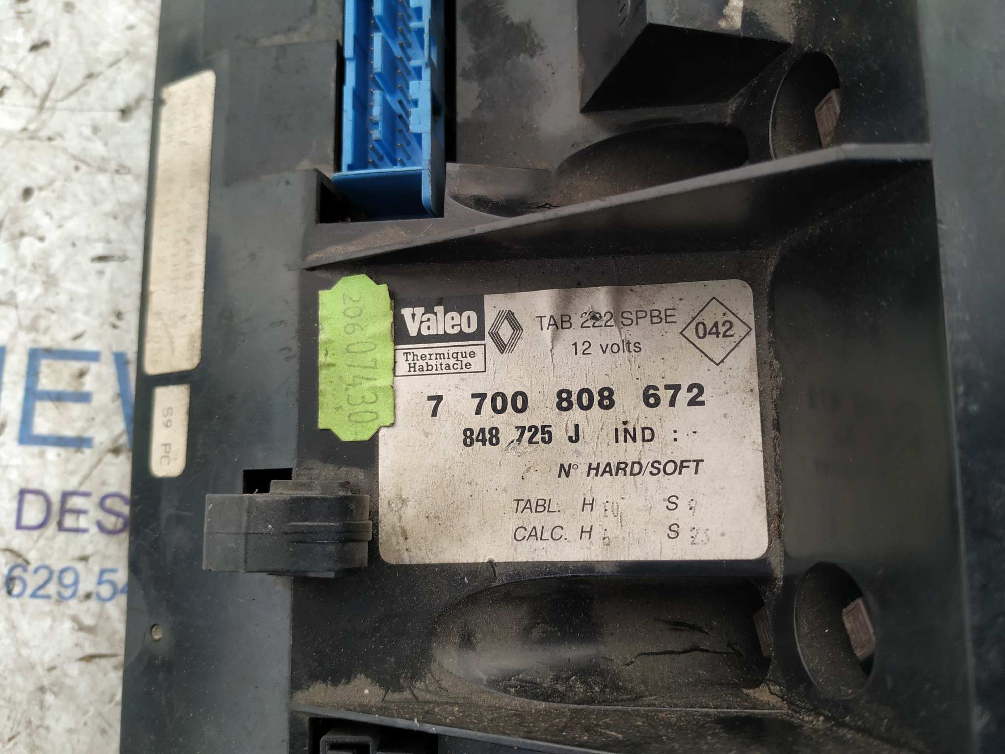 MANDO CLIMATIZADOR RENAULT SAFRANE (B54) - vista 2