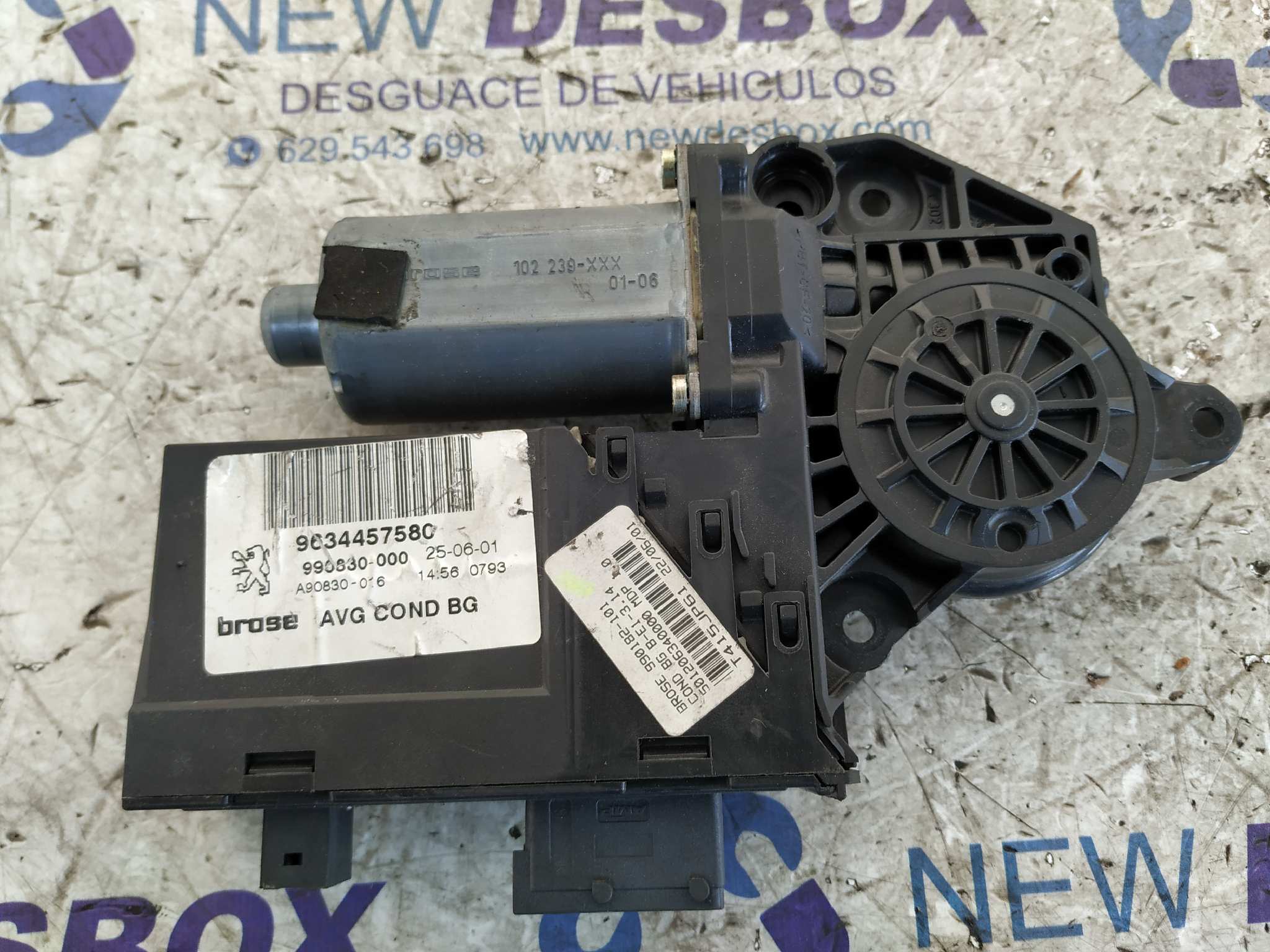 MOTOR ELEVALUNAS DELANTERO IZQUIERDO PEUGEOT 307 (S1) - vista 2