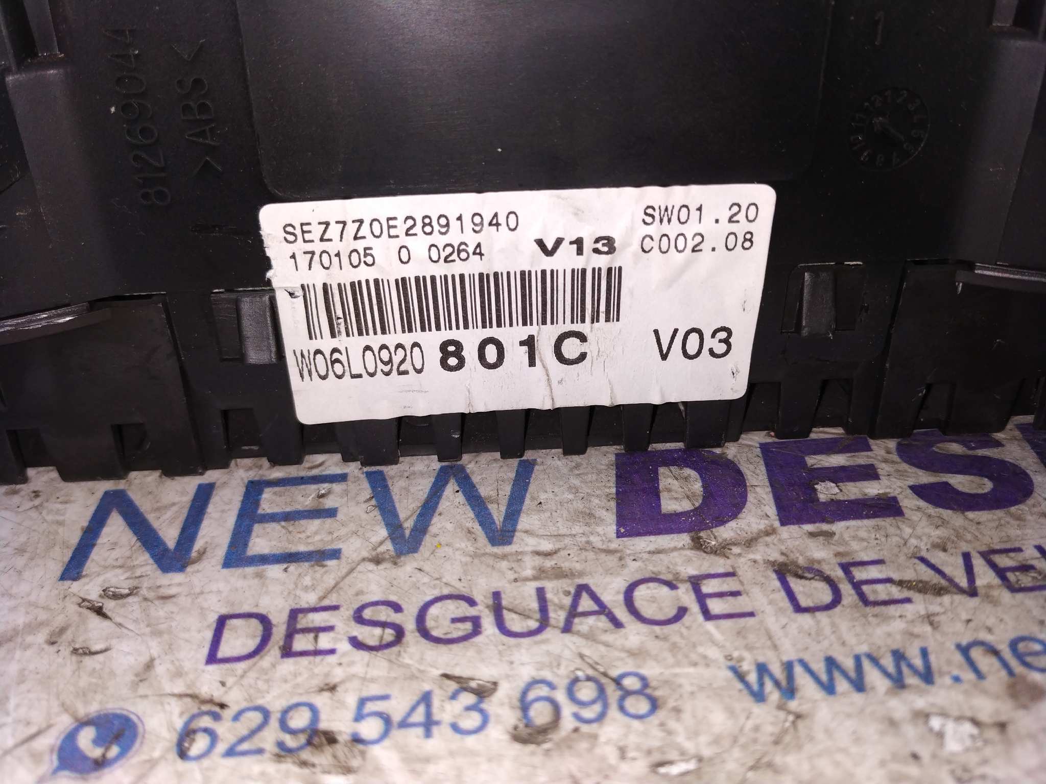 CUADRO INSTRUMENTOS SEAT IBIZA (6L1) - vista 8