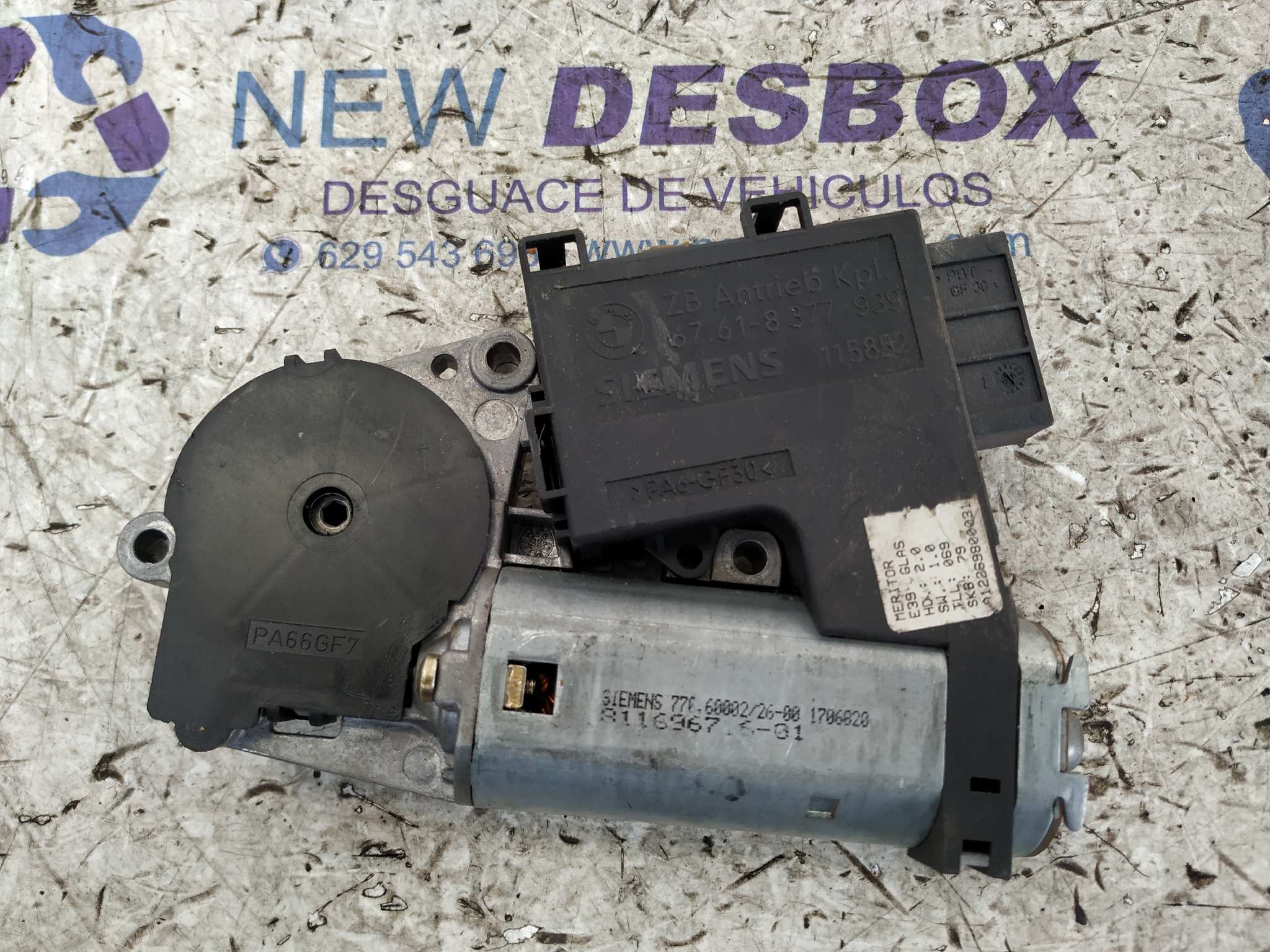 MOTOR TECHO ELECTRICO BMW SERIE 5 BERLINA (E39) - vista 3