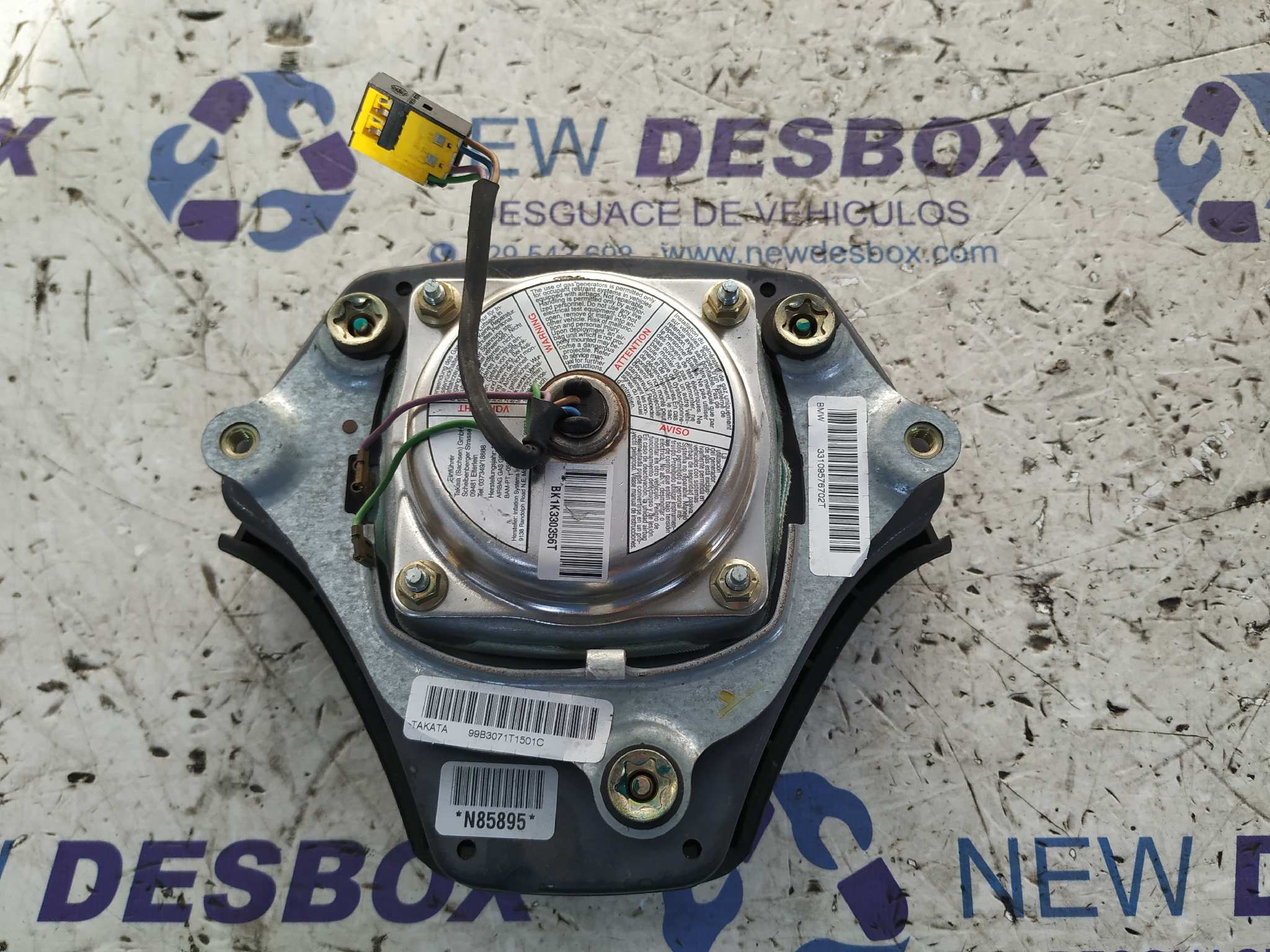 AIRBAG DELANTERO IZQUIERDO BMW SERIE 3 BERLINA (E46) - vista 4