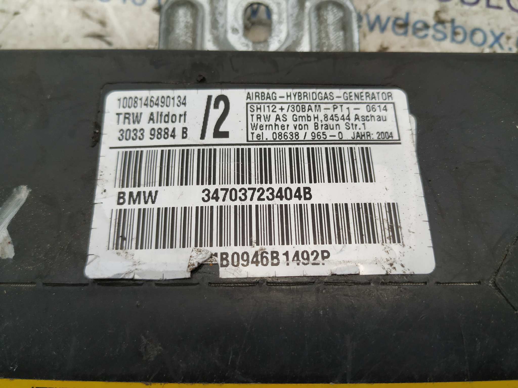 AIRBAG LATERAL DELANTERO DERECHO BMW X5 (E53) - vista 3
