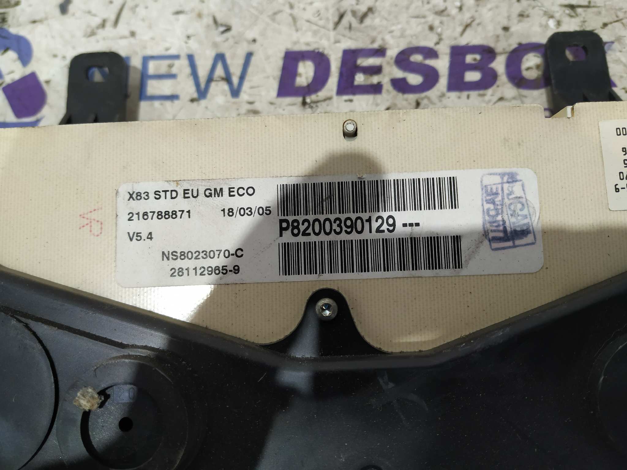 CUADRO INSTRUMENTOS OPEL VIVARO 1.9 CDTI CAT (F9Q-760 / L08) - vista 4