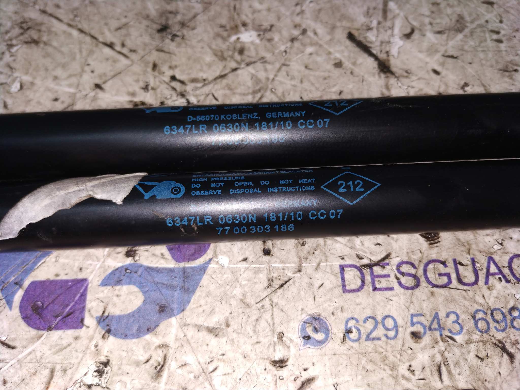 AMORTIGUADORES MALETERO / PORTON RENAULT KANGOO (F/KC0) - vista 2